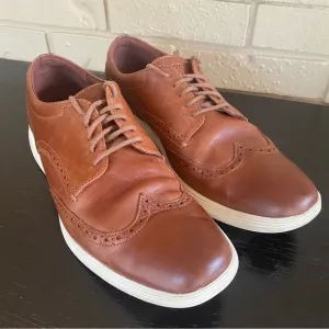 COLE HAAN Grand Tour Wingtip Men's Shoes Sz 11 M US Brown Leather Oxford C29414