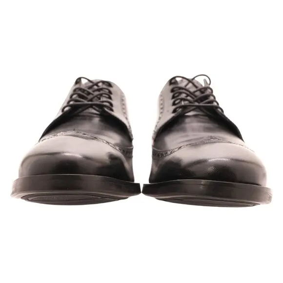 Cole Haan Grand Watson Black Leather Wingtip Derby Oxfords Mens 11.5 Dress Shoes