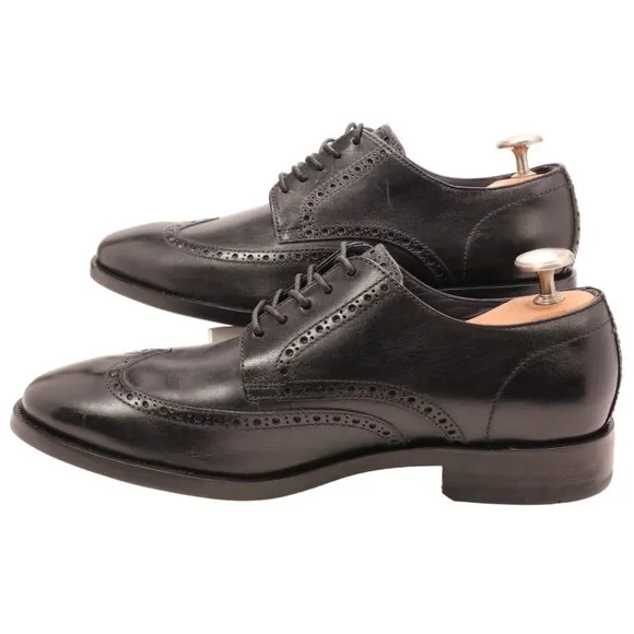 Cole Haan Grand Watson Black Leather Wingtip Derby Oxfords Mens 11.5 Dress Shoes