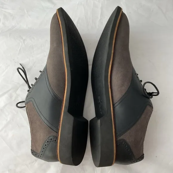 Cole Haan Gray Franklin Saddle II Suede Oxford Shoes C11874 Mens Size 13M