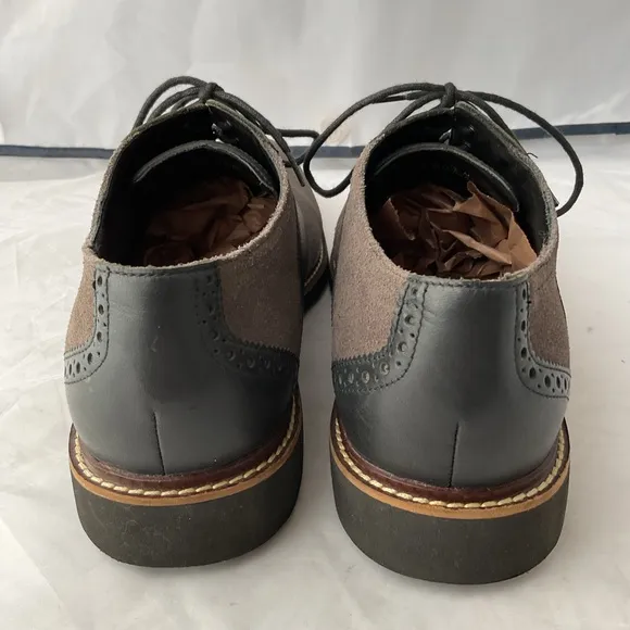 Cole Haan Gray Franklin Saddle II Suede Oxford Shoes C11874 Mens Size 13M