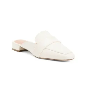 COLE HAAN Ivory Leather Pasha Flat Mules