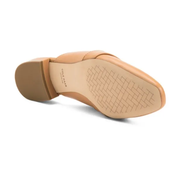 COLE HAAN Leather Flat Mules