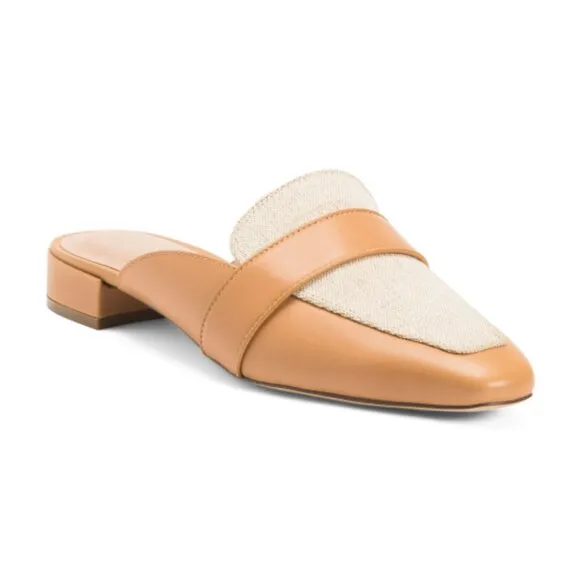 COLE HAAN Leather Pasha Flat Mules