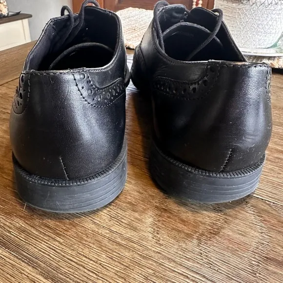 Cole Haan Leather Wingtip Oxford Dress Shoes Lace Up Black Size