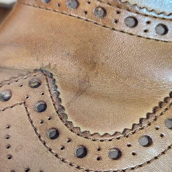 Cole Haan Leather Wingtip Oxford Shoes Size 8 Men's Brown Leather Oxfords