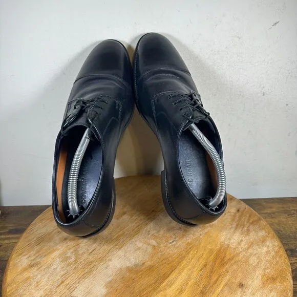 Cole Haan Lenox Hill Cap‎ Toe Black Leather Oxfords Mens Size 9 M C11630