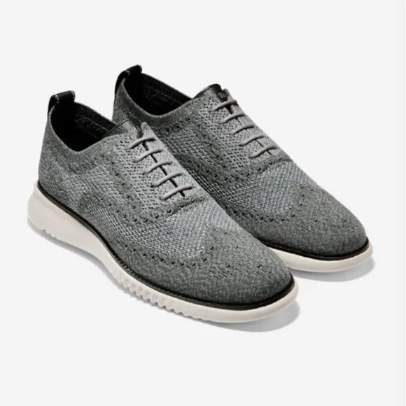 Cole Haan Magnet-Ironstone Stitchlite 2.ZERØGRAND Wingtip Oxfords Size 9.5 $210