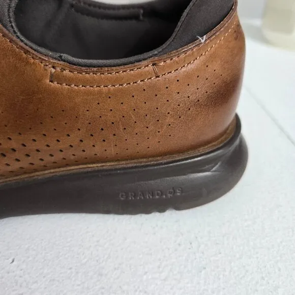 Cole Haan Mens 2.ZeroGrand Laser Wingtip Oxfords Sz 7M Tan/Java Preppy Business