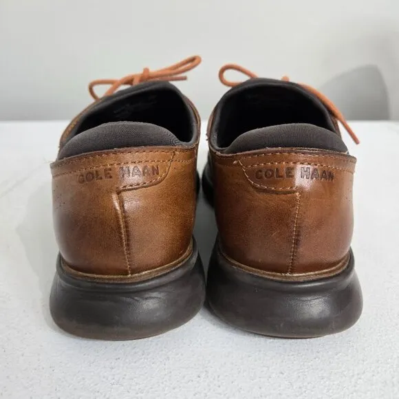 Cole Haan Mens 2.ZeroGrand Laser Wingtip Oxfords Sz 7M Tan/Java Preppy Business