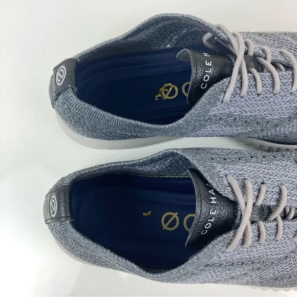 Cole Haan Men’s 2.Zerogrand Stitchlite Knit Gray Wingtip Oxfords Size 10.5 M