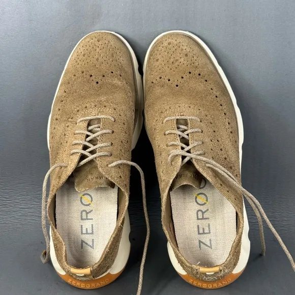 Cole Haan Men's 4.ZERØGRAND Wingtip suede Oxfords shoes size 7