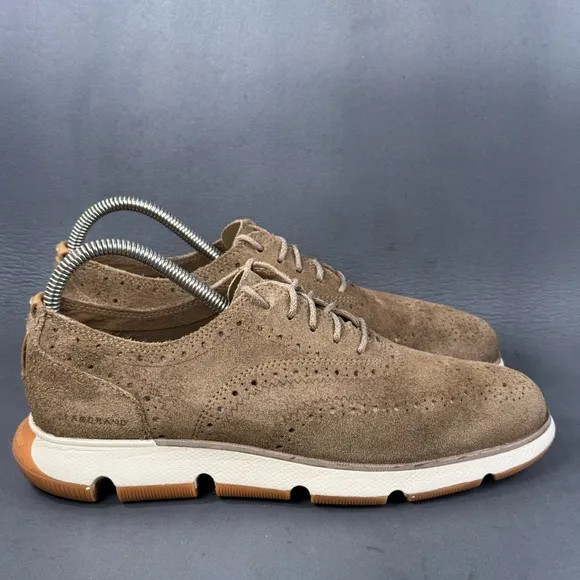Cole Haan Men's 4.ZERØGRAND Wingtip suede Oxfords shoes size 7