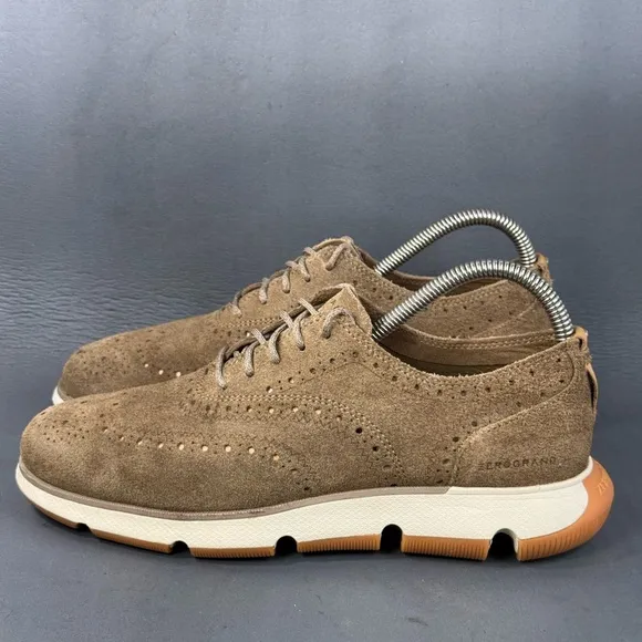 Cole Haan Men's 4.ZERØGRAND Wingtip suede Oxfords shoes size 7
