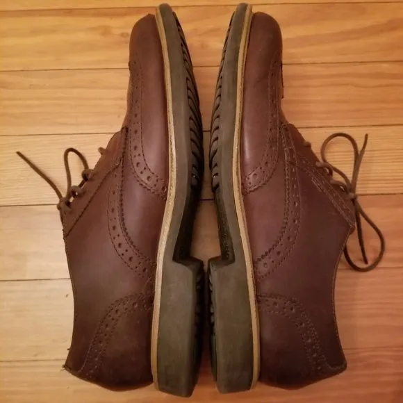 Cole Haan Mens 7M Brown Wingtip Oxfords Lace Up Dress Shoes