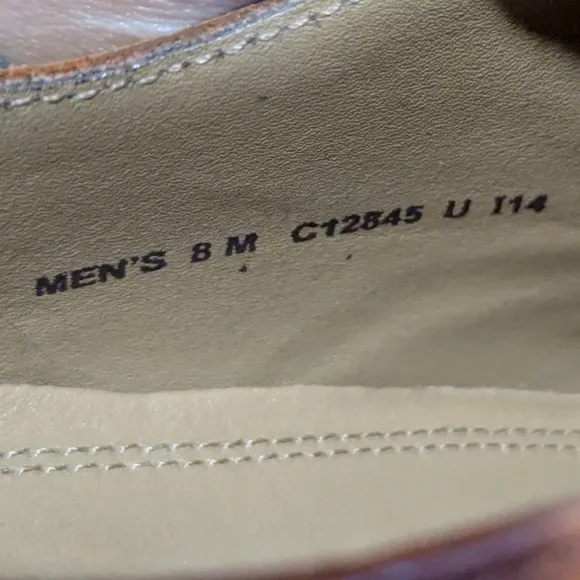 Cole Haan Mens Colton C12845 Distressed Brown Nubuck Wingtip Lace-up Oxfords 8