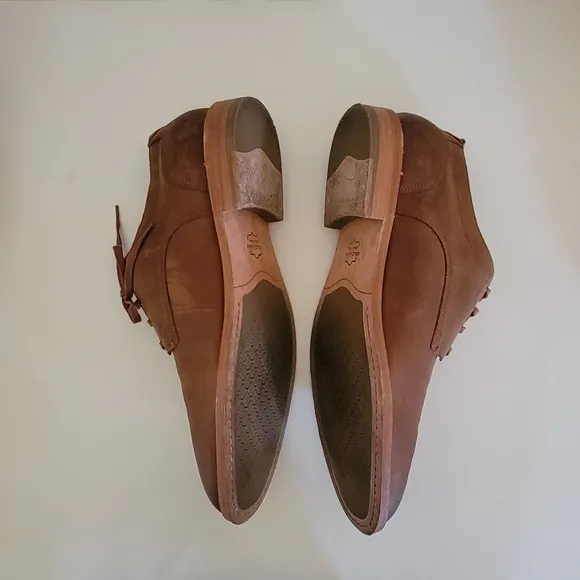 COLE HAAN men's Feathercraft Grand Blucher Oxfords in mesquite leather Size 14