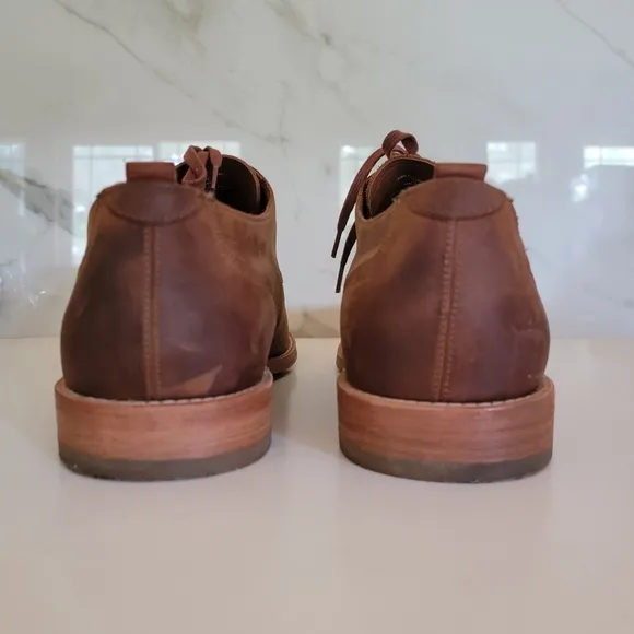 COLE HAAN men's Feathercraft Grand Blucher Oxfords in mesquite leather Size 14