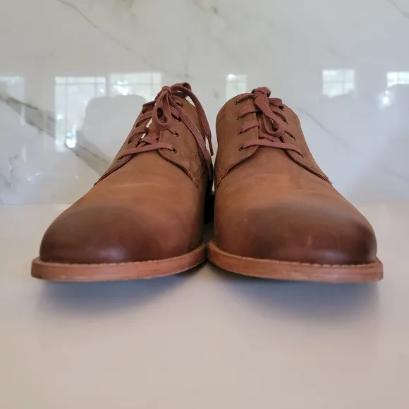 COLE HAAN men's Feathercraft Grand Blucher Oxfords in mesquite leather Size 14
