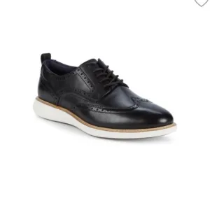 Cole Haan Men's Grand Tour Ox Size 11.5 Wingtip Oxfords Brown Leather C26307