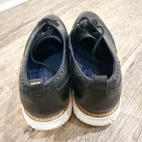 Cole Haan Men's Grand Tour Ox Size 11.5 Wingtip Oxfords Brown Leather C26307