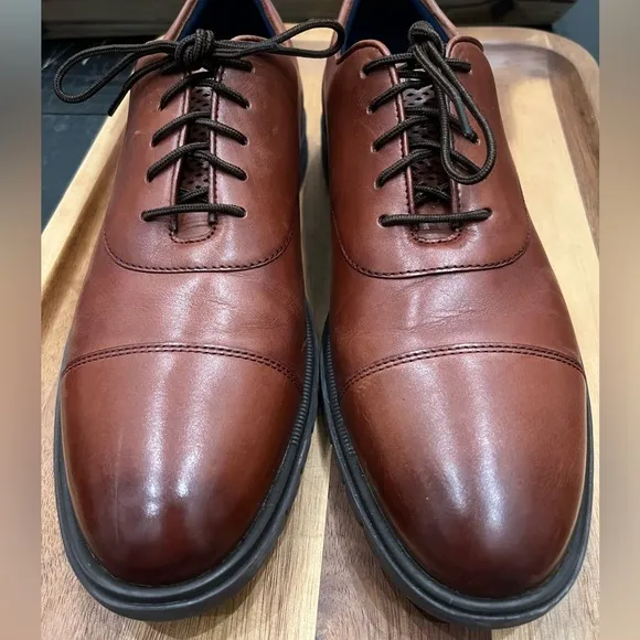 Cole Haan Men's GrandFlex Dress Cap Toe Oxfords Size 12 Brown C40330 Shoes