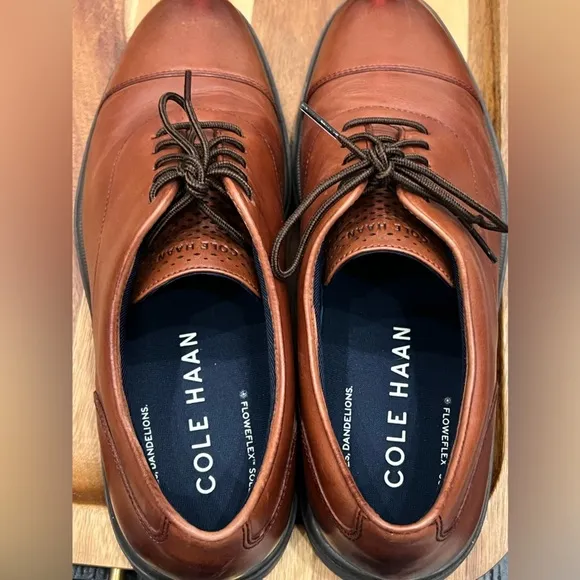Cole Haan Men's GrandFlex Dress Cap Toe Oxfords Size 12 Brown C40330 Shoes