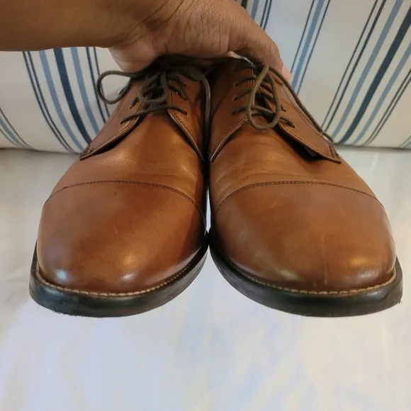 Cole Haan Mens Lenox Hill British Tan Cap Toe Lace Up Dress Oxfords Size 10.5 M