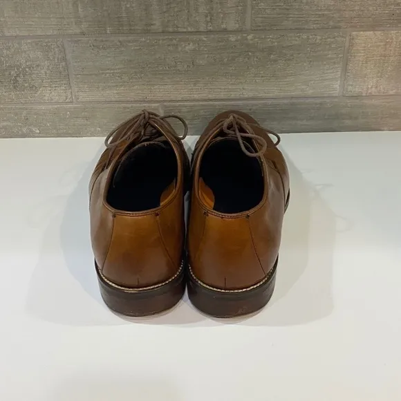 Cole Haan Mens Lenox Hill British Tan Cap Toe Lace Up Dress Oxfords Size 12 M