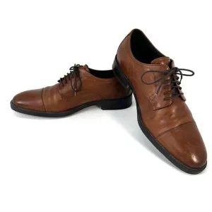 Cole Haan Mens ME Cap Oxford Tan Leather Oxfords Shoes 9.5 Medium C34138
