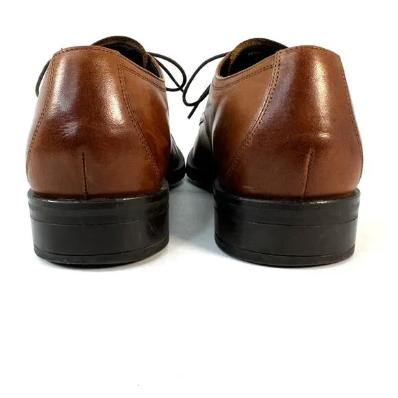 Cole Haan Mens ME Cap Oxford Tan Leather Oxfords Shoes 9.5 Medium C34138
