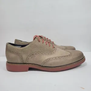 Cole Haan Men's Olive Green Leather &amp; Suede Oxford Shoes C11708 US Size 10.5M