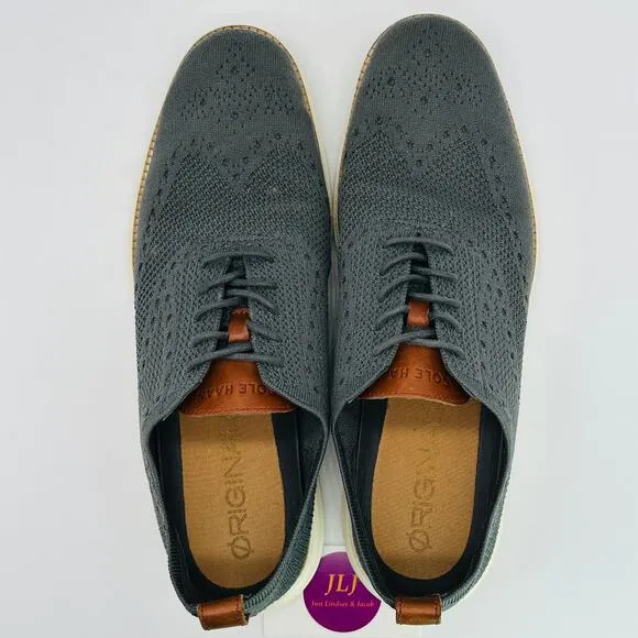 Cole Haan Mens Original Grand Stitchlite Wingtip Oxfords Magnet C27961 Size 11.5