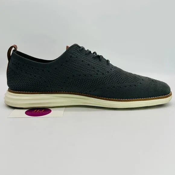 Cole Haan Mens Original Grand Stitchlite Wingtip Oxfords Magnet C27961 Size 11.5