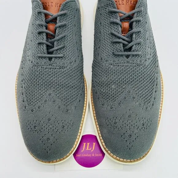 Cole Haan Mens Original Grand Stitchlite Wingtip Oxfords Magnet C27961 Size 11.5