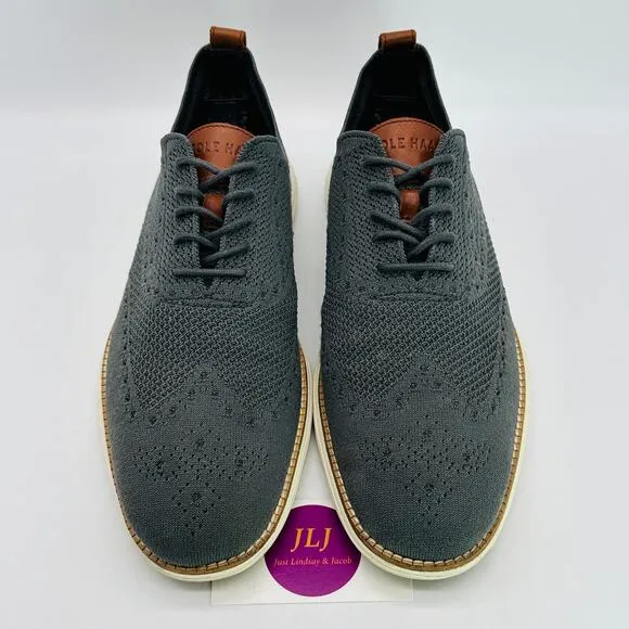 Cole Haan Mens Original Grand Stitchlite Wingtip Oxfords Magnet C27961 Size 11.5