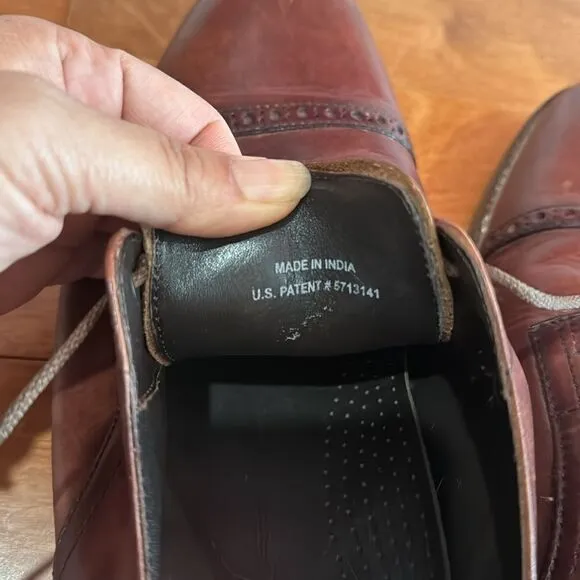 Cole Haan Men's Oxfords Lenox Hill Cap Toe Brown Leather C10155 size 11M