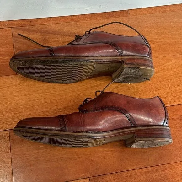 Cole Haan Men's Oxfords Lenox Hill Cap Toe Brown Leather C10155 size 11M