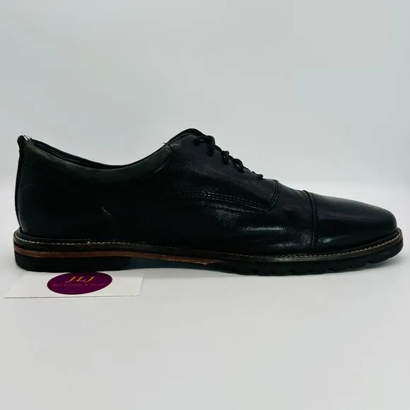 Cole Haan Men's Richardson Grand Black Leather Cap Toe Oxfords C28332 Size 10.5