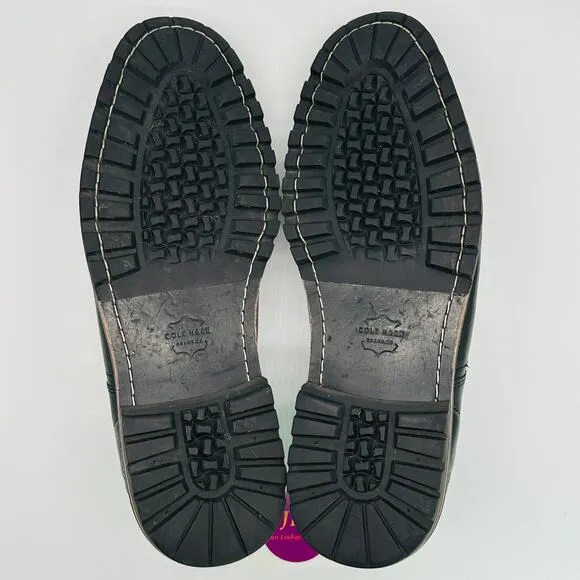 Cole Haan Men's Richardson Grand Black Leather Cap Toe Oxfords C28332 Size 10.5