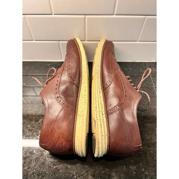 Cole Haan Men's ØRiginalgrand Remastered Wingtip Oxfords Shoes Brown Size 10.5M