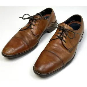 COLE HAAN Mens US 11M British Tan Modern Essentials Cap Toe Oxfords SHOES EUC