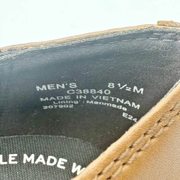 Cole Haan Mens ZERØGRAND Remastered Plain Toe Oxfords US 8.5 M Brown Leather NIB
