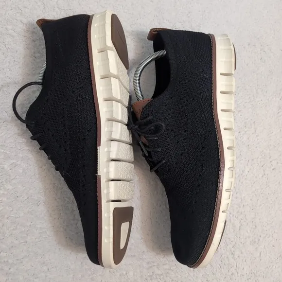 Cole Haan Men's ZERØGRAND Remastered Stitchlite Wingtip Oxfords, Black 10M $190