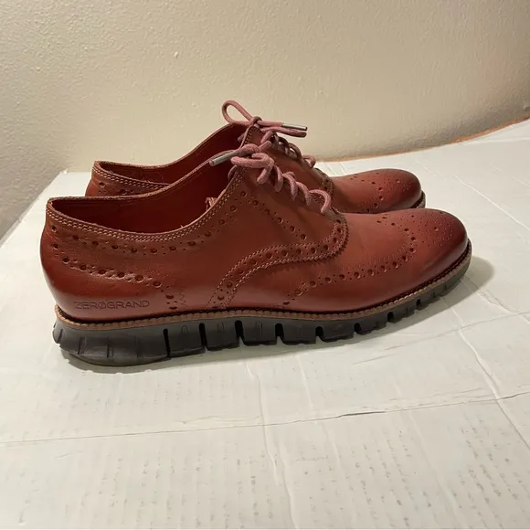 Cole Haan Men's ZERØGRAND Remastered Wingtip Oxfords Tan Vlue lot of 2