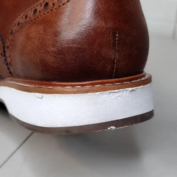 Cole Haan Morris Men's Brown Leather Office Comfort Fit Wingtip Oxfords Sz 11.5