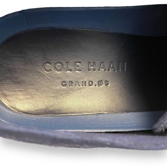 Cole Haan Navy Blue Zerogrand Wingtip Oxfords