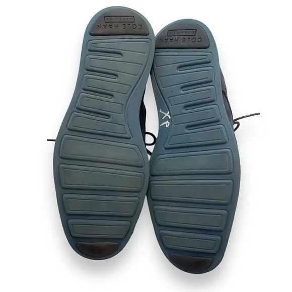 Cole Haan Navy Blue Zerogrand Wingtip Oxfords