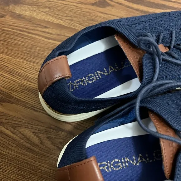 Cole Haan Navy Stitchlite ØriginalGrand Wingtip Oxfords Size 10 US $155