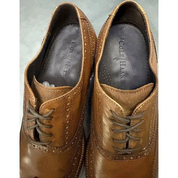 Cole Haan Nik Air Men's Wingtip Oxfords Dress Shoes Size 11 M Leather C10290